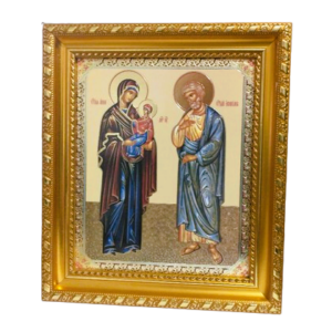 Icoana Maica Domnului cu Sfintii Parinti pe lemn