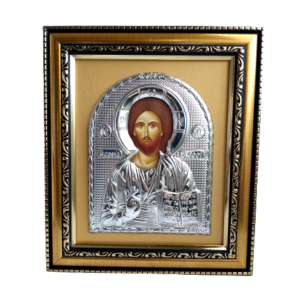 Icoana ferecata in rama Mantuitorul