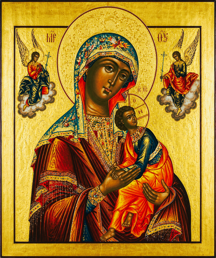 Icoana Maicii Domnului a Pătimirii(Strastnaia) 20×24 cm pe lemn