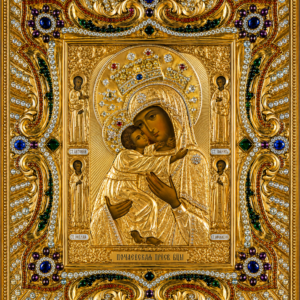 Icoana Maicii Domnului de la Poceaiev 20×24 cm
